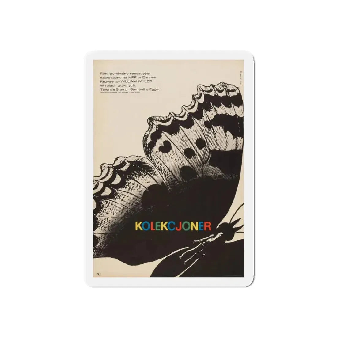 THE COLLECTOR (POLISH) 1965 Movie Poster - Refrigerator Magnet 3 Inch Die-Cut - The Sticker Space