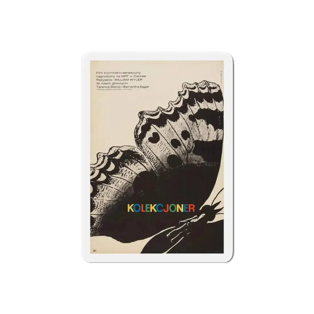 THE COLLECTOR (POLISH) 1965 Movie Poster - Refrigerator Magnet 6 Inch Die-Cut - The Sticker Space