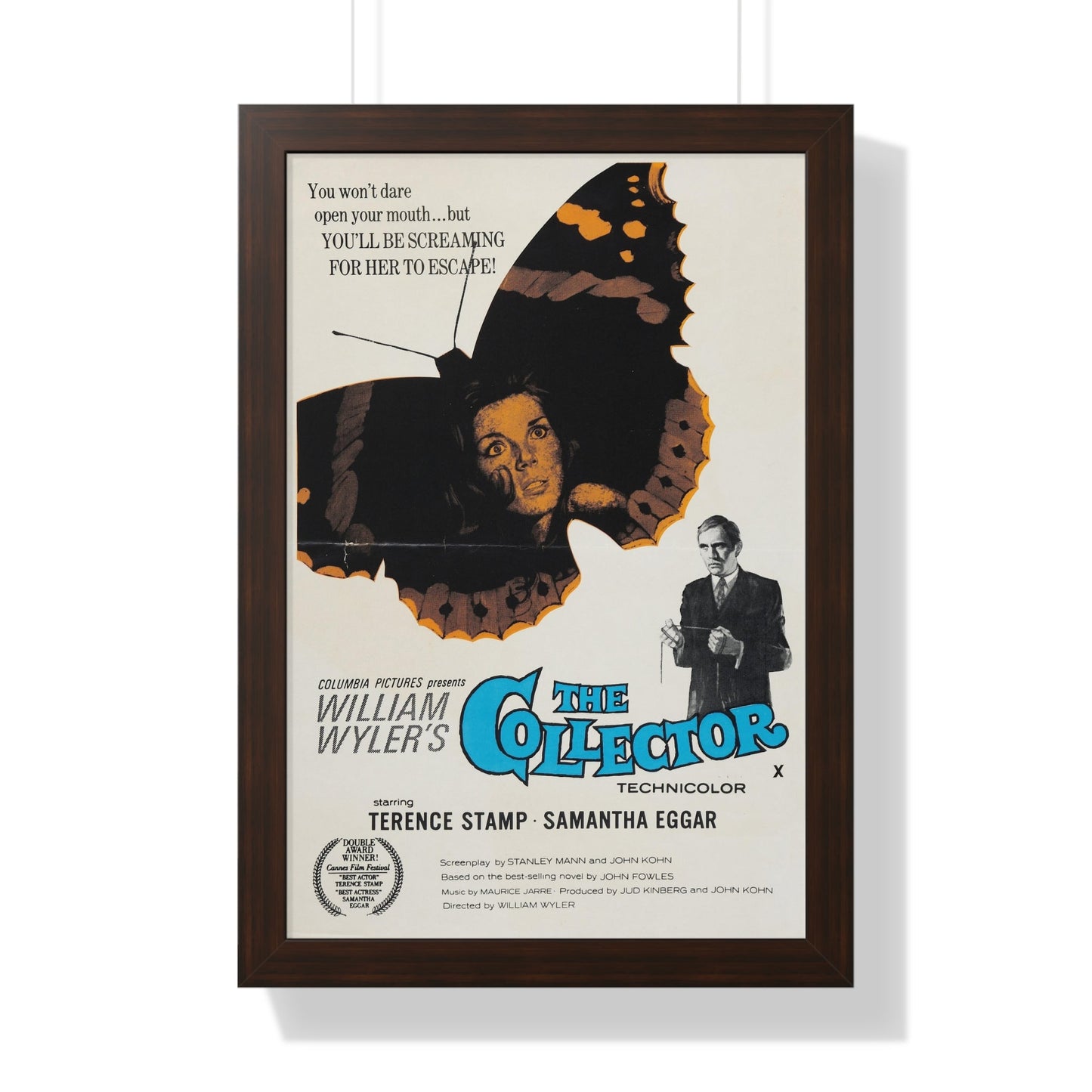 THE COLLECTOR (UK) 1965 - Framed Movie Poster-16″ x 24″-The Sticker Space