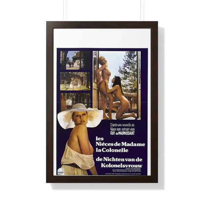 THE COLONELS NIECES 1968 - Framed Movie Poster 20" x 30" Walnut - The Sticker Space