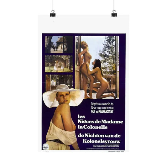 THE COLONELS NIECES 1968 - Paper Movie Poster 12″ x 18″ Matte - The Sticker Space