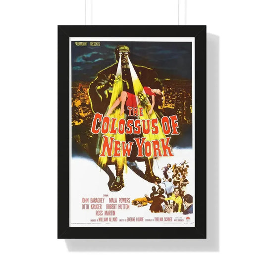 THE COLOSSUS OF NEW YORK 1958 - Framed Movie Poster 16″ x 24″ Black - The Sticker Space