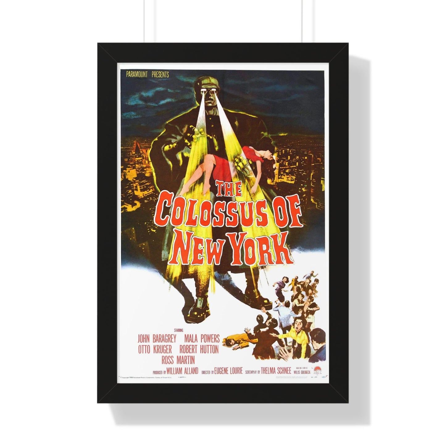 THE COLOSSUS OF NEW YORK 1958 - Framed Movie Poster-16″ x 24″-The Sticker Space