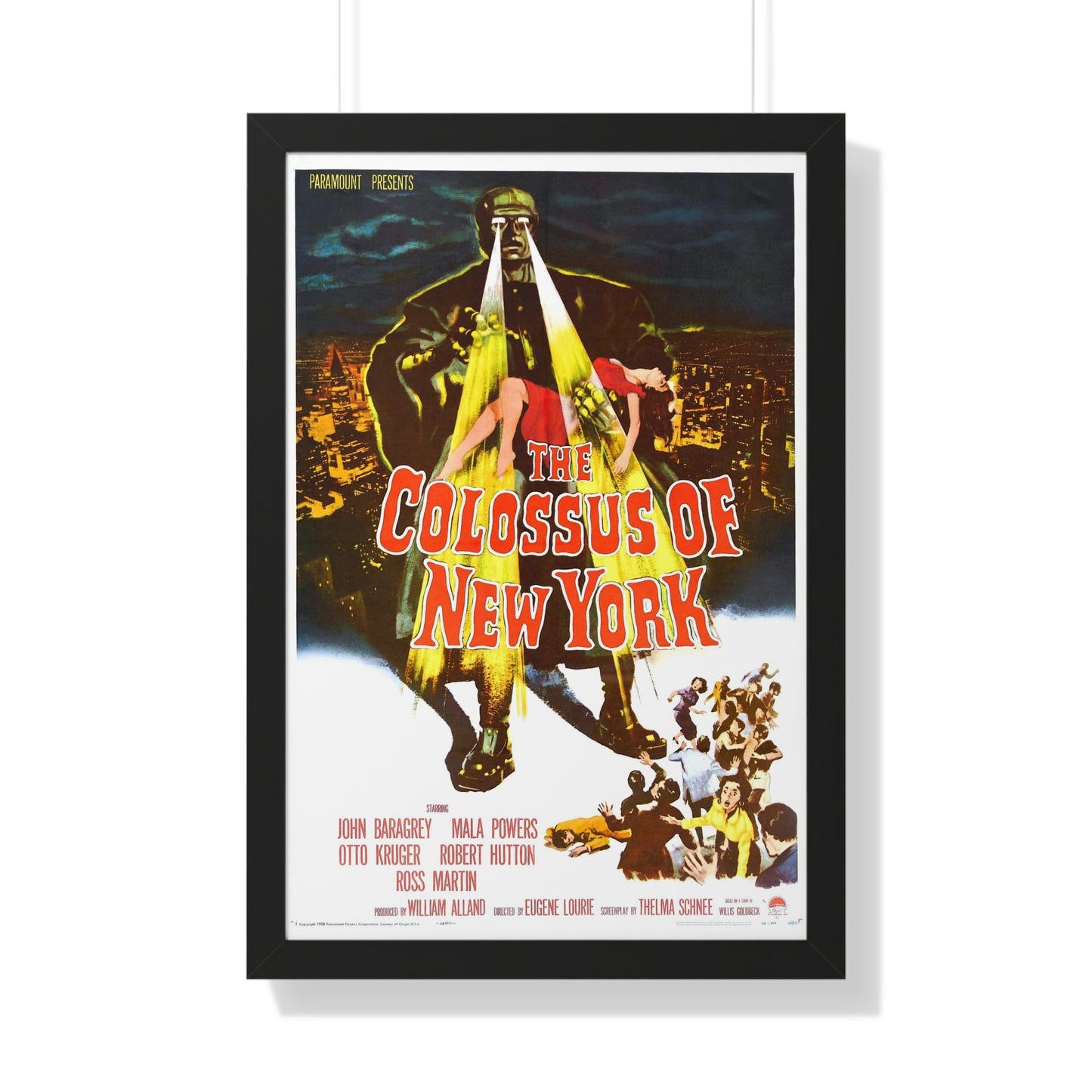 THE COLOSSUS OF NEW YORK 1958 - Framed Movie Poster-20" x 30"-The Sticker Space