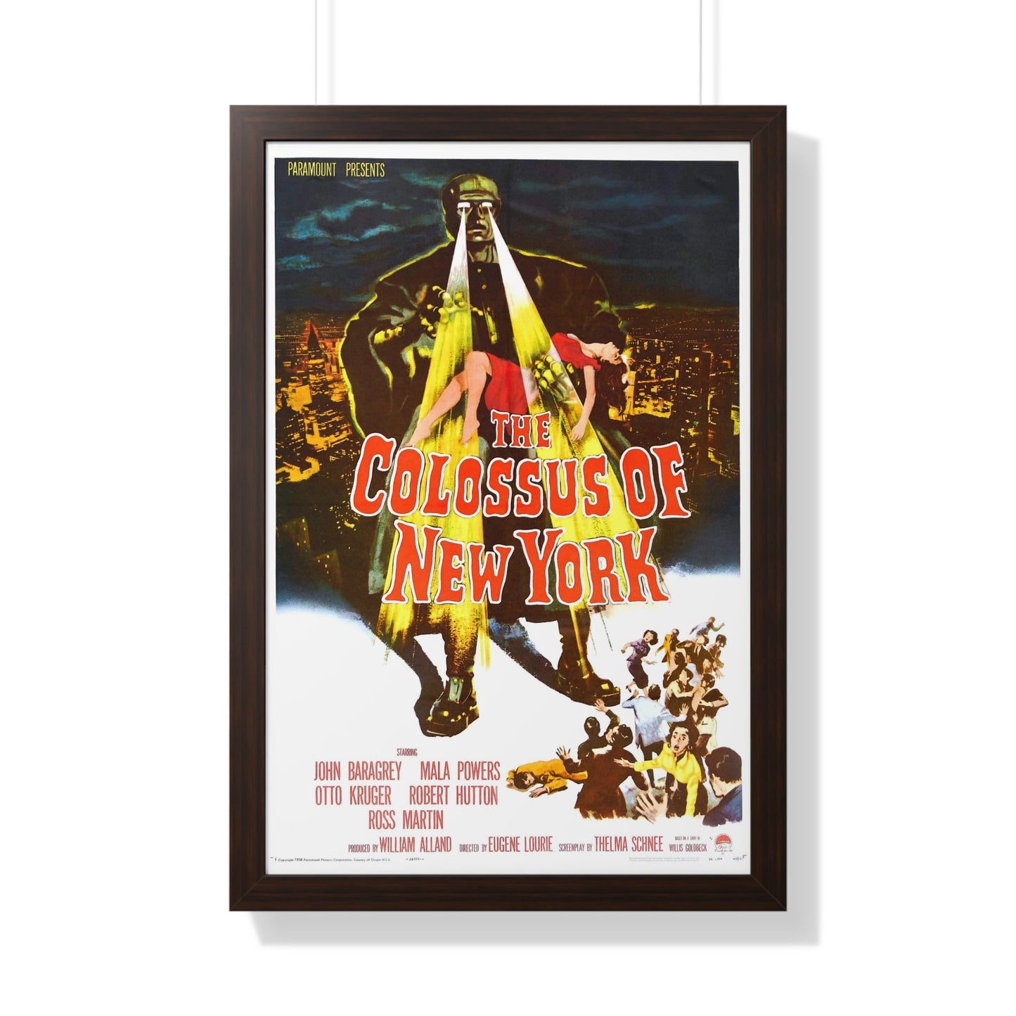 THE COLOSSUS OF NEW YORK 1958 - Framed Movie Poster-20" x 30"-The Sticker Space