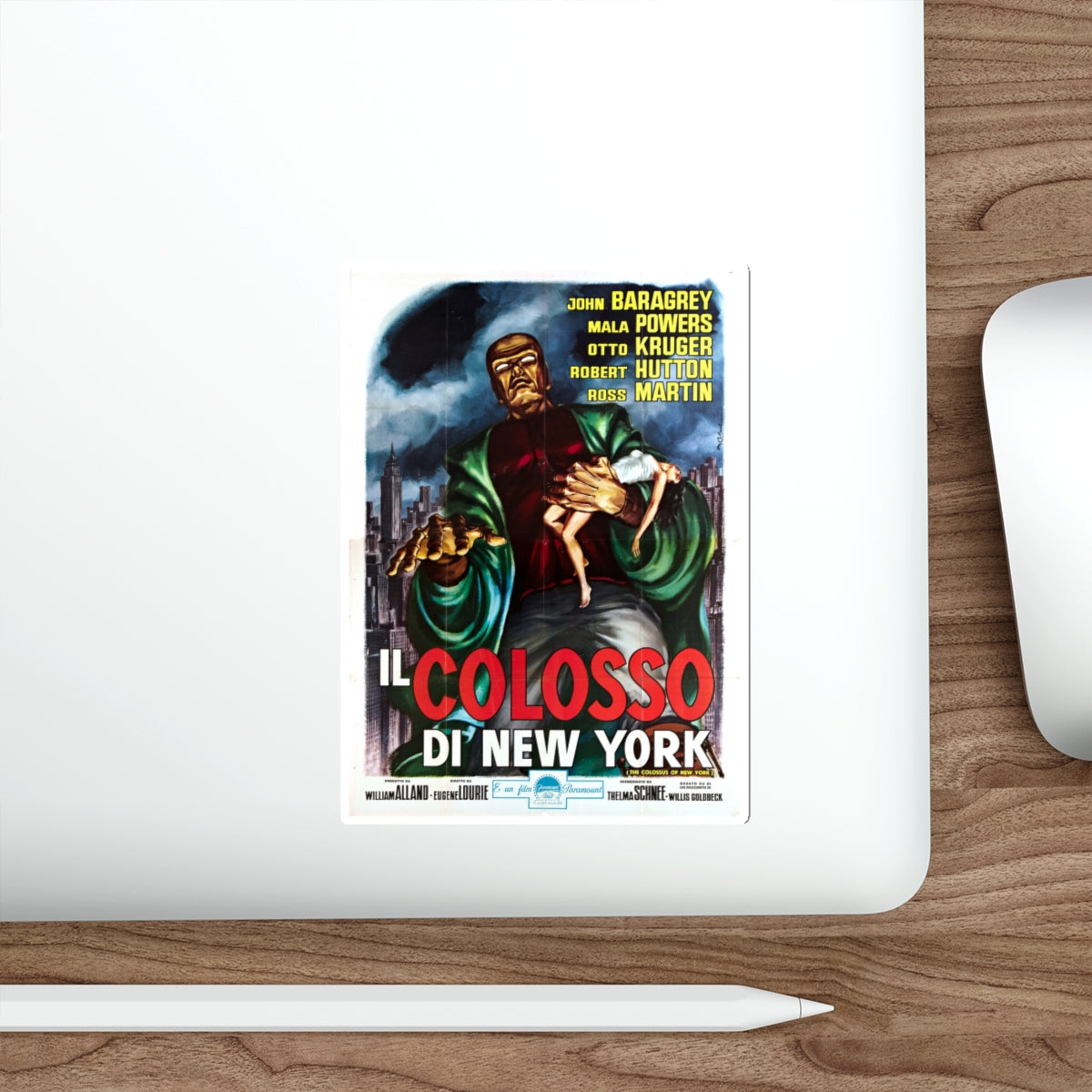 THE COLOSSUS OF NEW YORK (2) 1958 Movie Poster STICKER Vinyl Die-Cut Decal-The Sticker Space