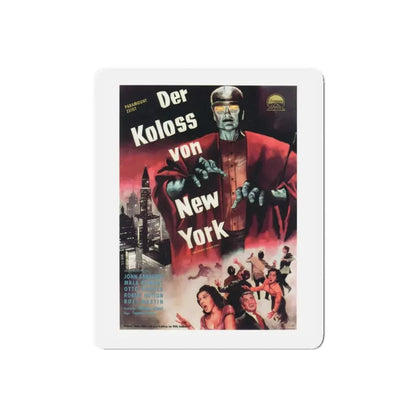 THE COLOSSUS OF NEW YORK (GERMAN) 1958 Movie Poster - Refrigerator Magnet 5 Inch Die-Cut - The Sticker Space