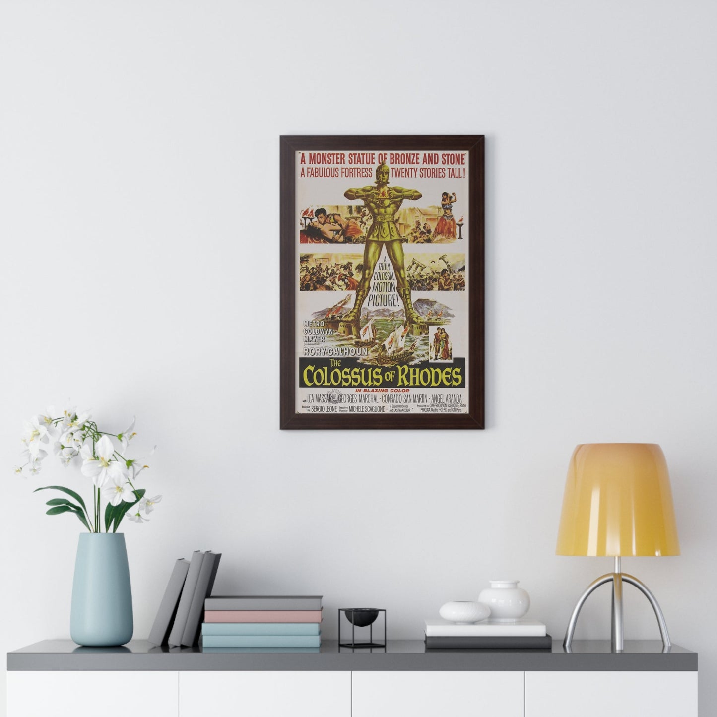 THE COLOSSUS OF RHODES 1961 - Framed Movie Poster-The Sticker Space