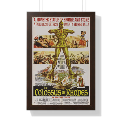 THE COLOSSUS OF RHODES 1961 - Framed Movie Poster-16″ x 24″-The Sticker Space