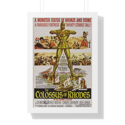 THE COLOSSUS OF RHODES 1961 - Framed Movie Poster-16″ x 24″-The Sticker Space