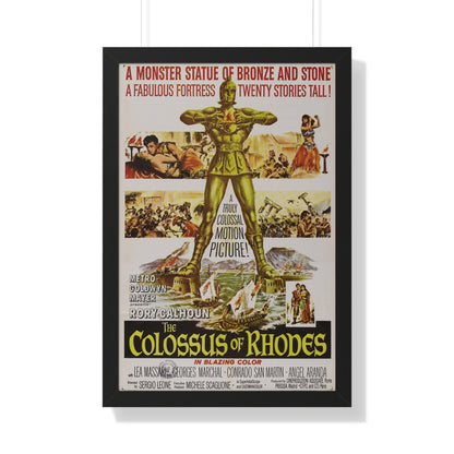 THE COLOSSUS OF RHODES 1961 - Framed Movie Poster-20" x 30"-The Sticker Space