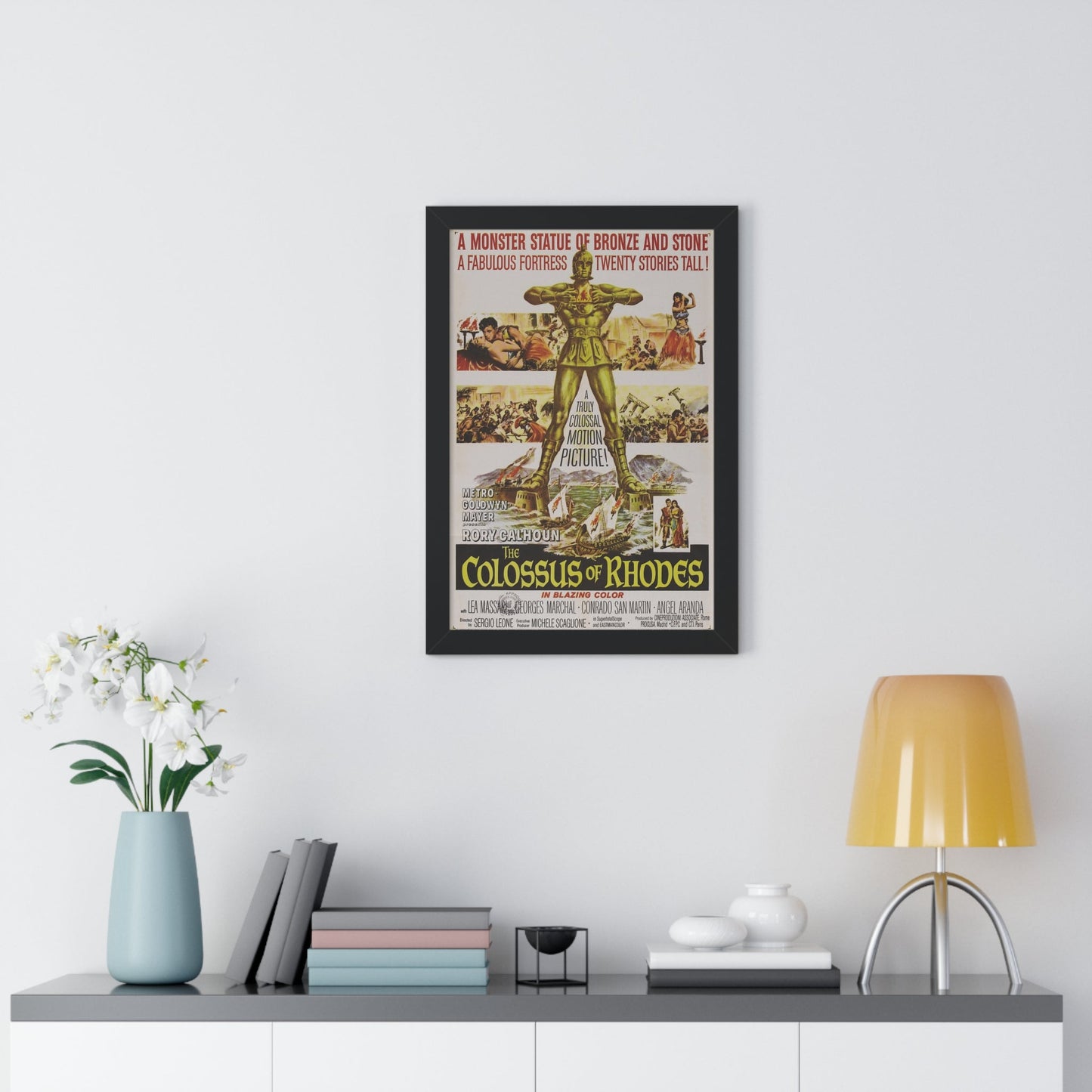 THE COLOSSUS OF RHODES 1961 - Framed Movie Poster-The Sticker Space