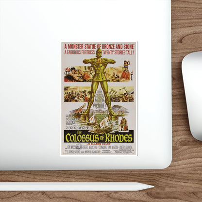 THE COLOSSUS OF RHODES 1961 Movie Poster STICKER Vinyl Die-Cut Decal-The Sticker Space