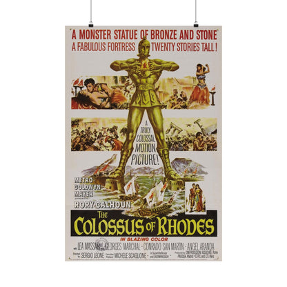 THE COLOSSUS OF RHODES 1961 - Paper Movie Poster-24″ x 36″-The Sticker Space