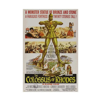 THE COLOSSUS OF RHODES 1961 - Paper Movie Poster - The Sticker Space