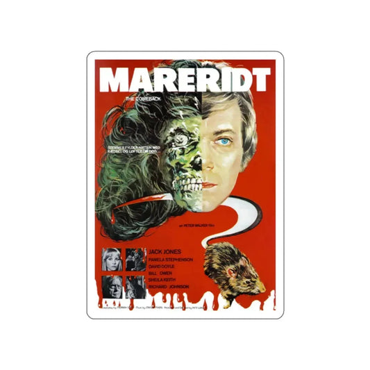 THE COMEBACK (DANISH) 1978 Movie Poster STICKER Vinyl Die-Cut Decal 2 Inch - The Sticker Space