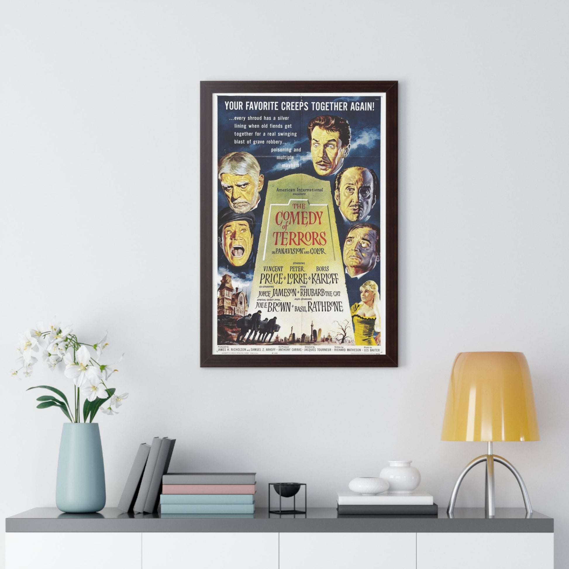 THE COMEDY OF TERRORS 1963 - Framed Movie Poster-The Sticker Space