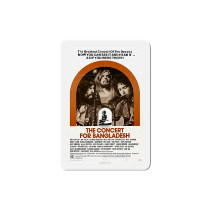 The Concert for Bangladesh 1972 Movie Poster Die-Cut Magnet-3" x 3"-The Sticker Space