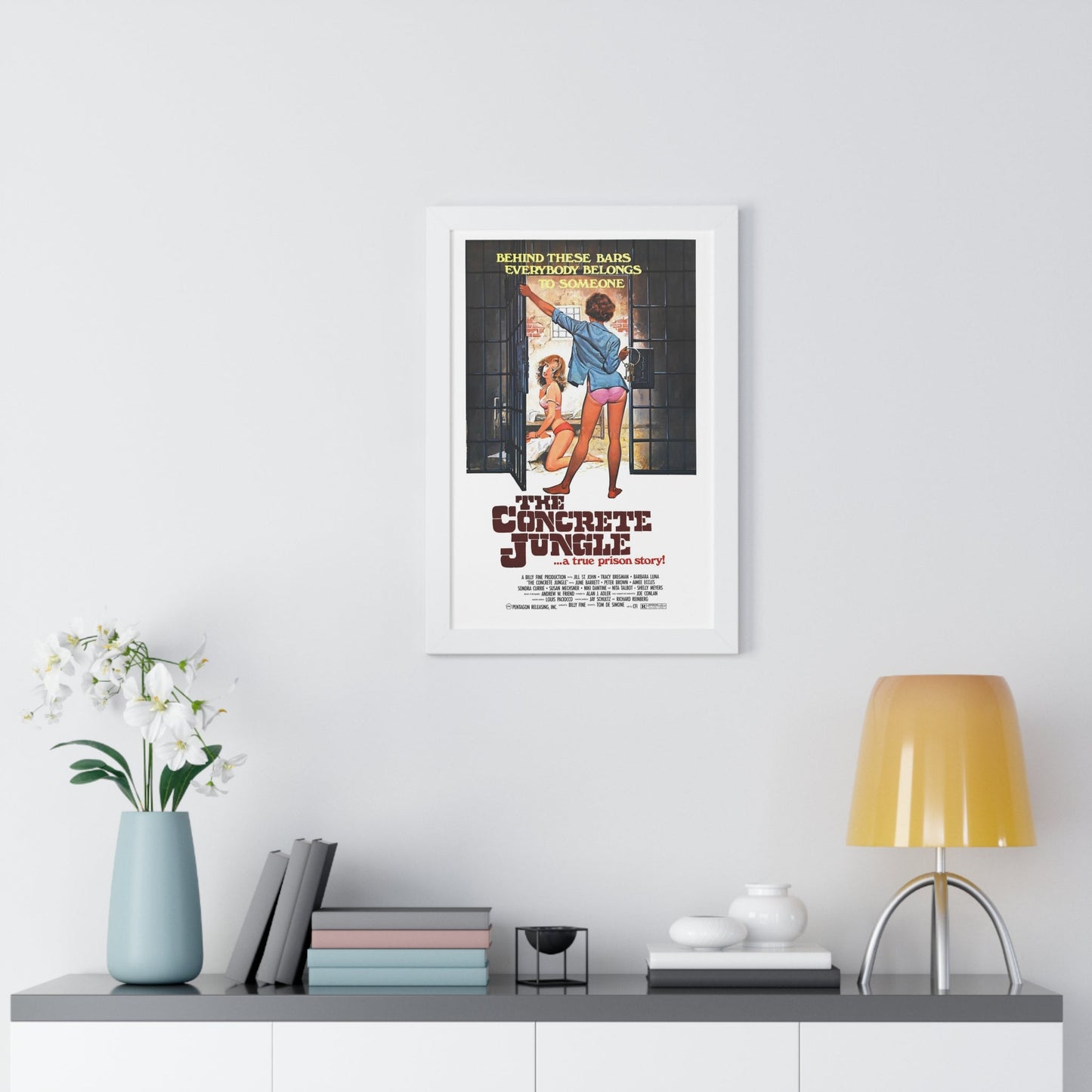 THE CONCRETE JUNGLE 1982 - Framed Movie Poster-The Sticker Space