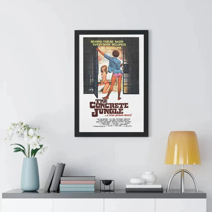 THE CONCRETE JUNGLE 1982 - Framed Movie Poster - The Sticker Space