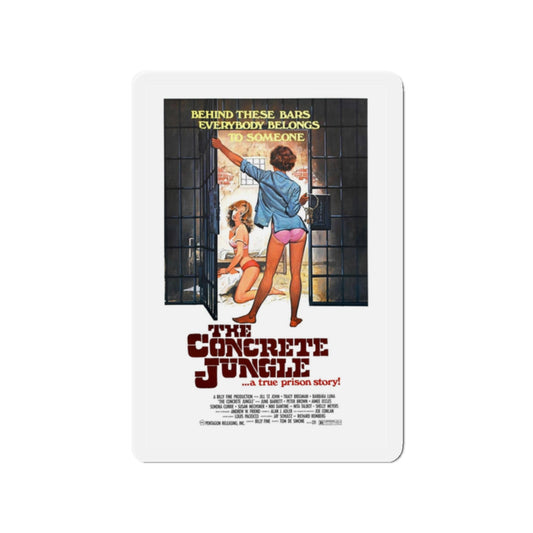 THE CONCRETE JUNGLE 1982 Movie Poster - Refrigerator Magnet-2" x 2"-The Sticker Space