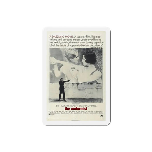 The Conformist 1970 Movie Poster Refrigerator Magnet 2 Inch - The Sticker Space