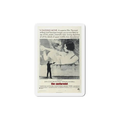 The Conformist 1970 Movie Poster Refrigerator Magnet 3 Inch - The Sticker Space