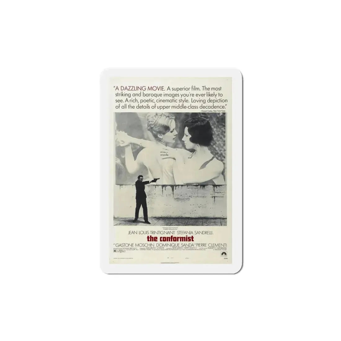 The Conformist 1970 Movie Poster Refrigerator Magnet 4 Inch - The Sticker Space