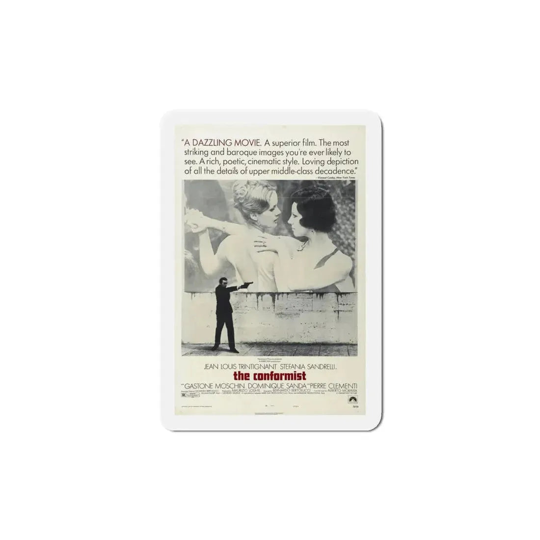 The Conformist 1970 Movie Poster Refrigerator Magnet 5 Inch - The Sticker Space
