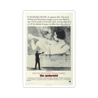 The Conformist 1970 Movie Poster STICKER Vinyl Die-Cut Decal 4 Inch - The Sticker Space