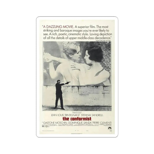 The Conformist 1970 Movie Poster - STICKER Vinyl Kiss-Cut Decal 2 Inch White - The Sticker Space