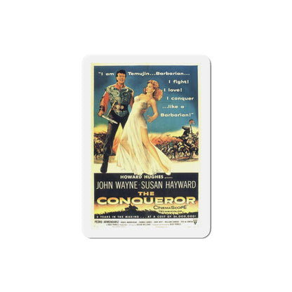 The Conqueror 1956 Movie Poster Die-Cut Magnet-3 Inch-The Sticker Space
