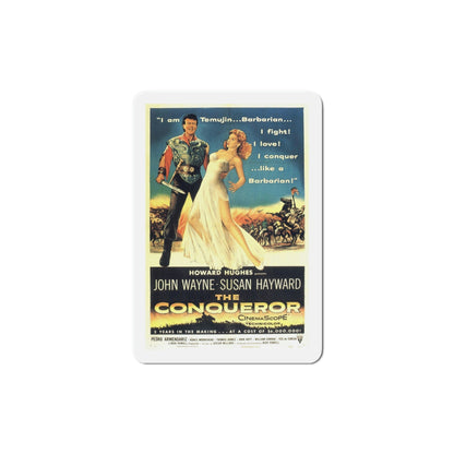 The Conqueror 1956 Movie Poster Die-Cut Magnet-6 Inch-The Sticker Space