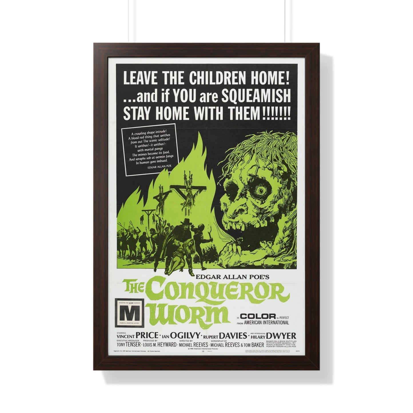 THE CONQUEROR WORM (WITCHFINDER GENERAL) 1968 - Framed Movie Poster-20" x 30"-The Sticker Space