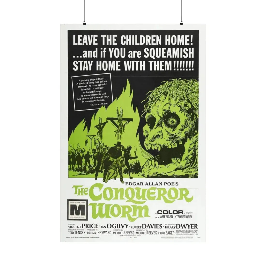 THE CONQUEROR WORM (WITCHFINDER GENERAL) 1968 - Paper Movie Poster 36" x 54" Matte - The Sticker Space
