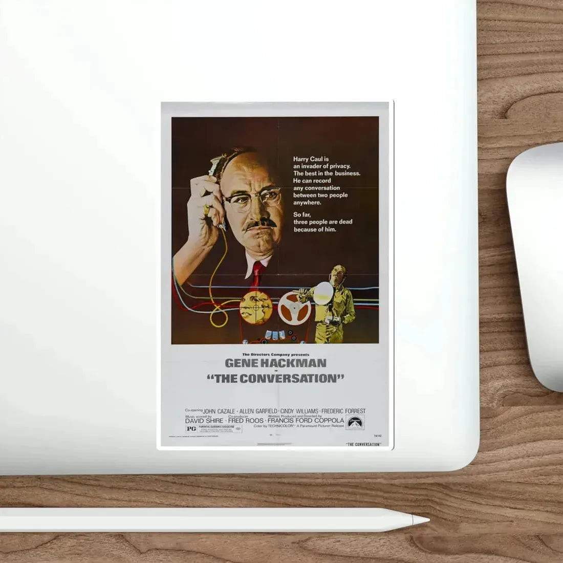 The Conversation 1974 Movie Poster STICKER Vinyl Die-Cut Decal - The Sticker Space