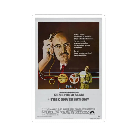 The Conversation 1974 Movie Poster - STICKER Vinyl Kiss-Cut Decal 2 Inch White - The Sticker Space