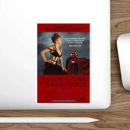 The Cook the Thief His Wife and Her Lover 1990 Movie Poster STICKER Vinyl Die-Cut Decal - The Sticker Space