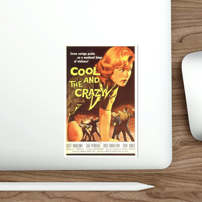 The Cool and the Crazy 1958 Movie Poster STICKER Vinyl Die-Cut Decal-The Sticker Space