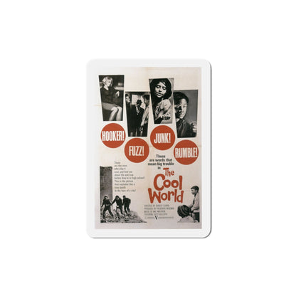 The Cool World 1964 Movie Poster Die-Cut Magnet-4 Inch-The Sticker Space