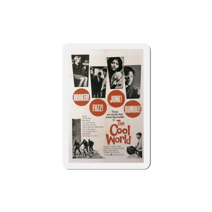 The Cool World 1964 Movie Poster Die-Cut Magnet-5 Inch-The Sticker Space
