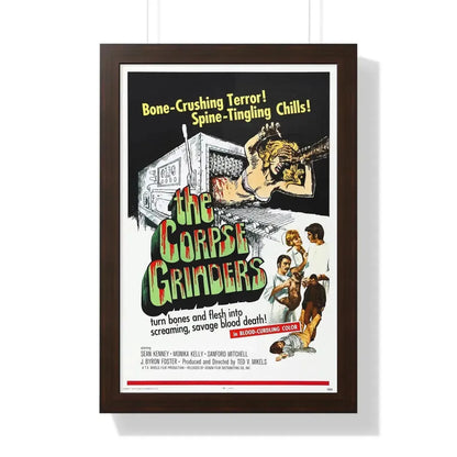 THE CORPSE GRINDERS 1971 - Framed Movie Poster 16″ x 24″ Walnut - The Sticker Space