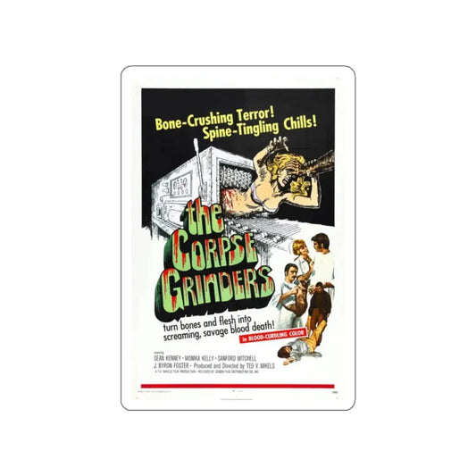 THE CORPSE GRINDERS 1971 Movie Poster STICKER Vinyl Die-Cut Decal 2 Inch - The Sticker Space