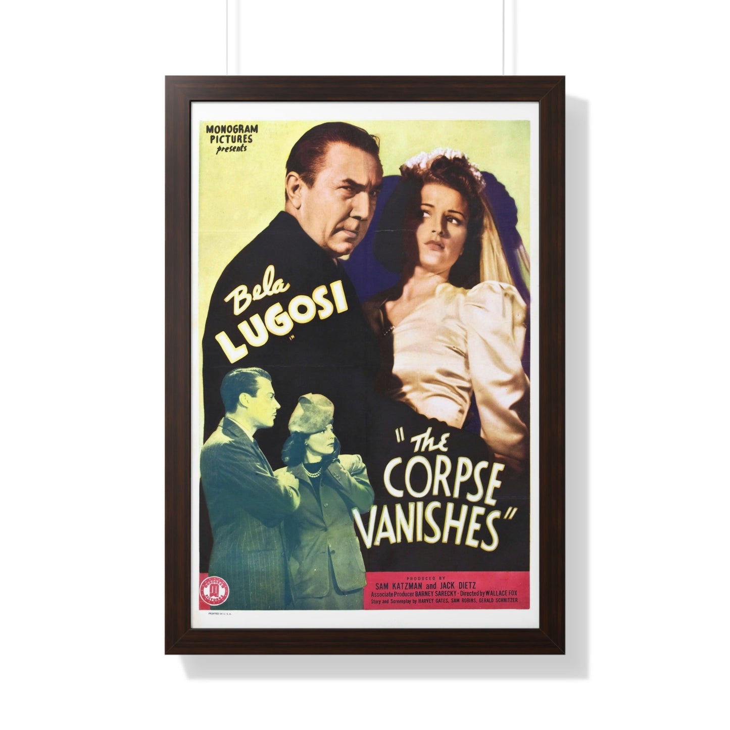 THE CORPSE VANISHES 1942 - Framed Movie Poster-20" x 30"-The Sticker Space