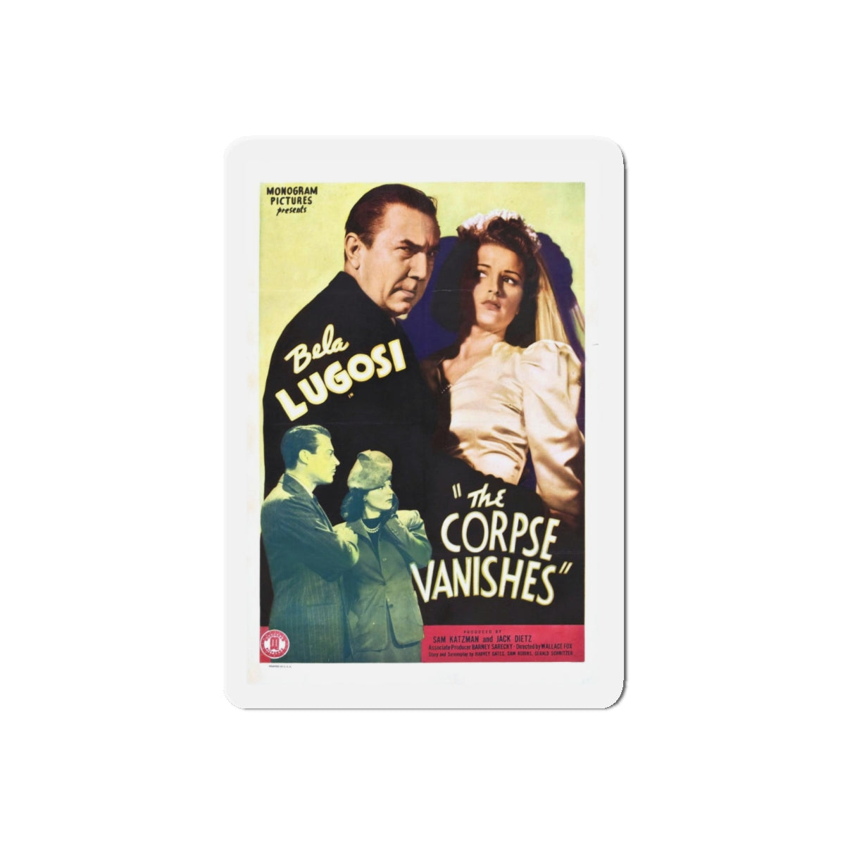 THE CORPSE VANISHES 1942 Movie Poster - Refrigerator Magnet-5" x 5"-The Sticker Space