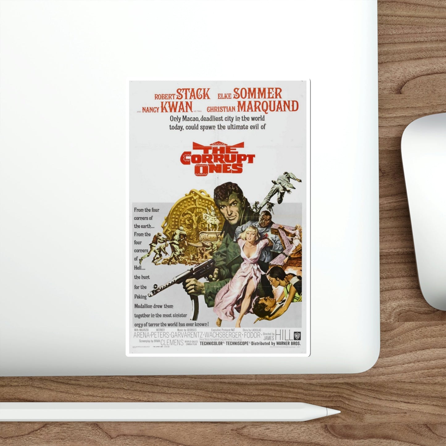 The Corrupt Ones 1967 Movie Poster STICKER Vinyl Die-Cut Decal-The Sticker Space