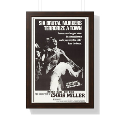 THE CORRUPTION OF CHRIS MILLER 1973 - Framed Movie Poster-16″ x 24″-The Sticker Space