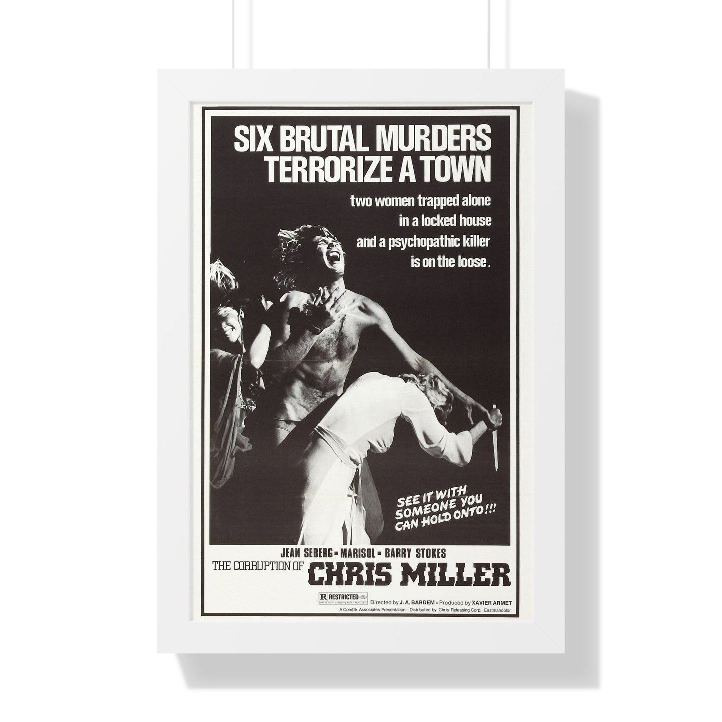 THE CORRUPTION OF CHRIS MILLER 1973 - Framed Movie Poster-16″ x 24″-The Sticker Space