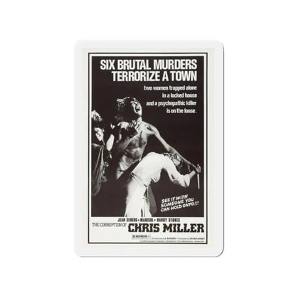 THE CORRUPTION OF CHRIS MILLER 1973 Movie Poster - Refrigerator Magnet 2 Inch Die-Cut - The Sticker Space