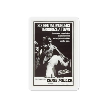 THE CORRUPTION OF CHRIS MILLER 1973 Movie Poster - Refrigerator Magnet 4 Inch Die-Cut - The Sticker Space